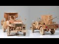 Wood Carving - Dodge WC 52 Military Truck - ASMR Woodworking, DIY Car Model by Awesome Woodcraft