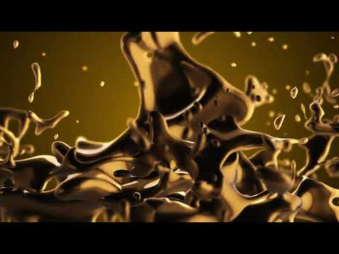 Abstract | Golden | Liquid | 3D - Animation Video Play