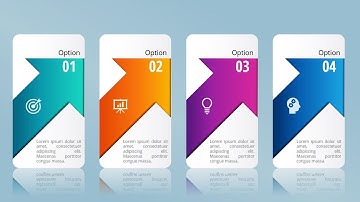 Create 4 Arrow Options Slide in PowerPoint. Tutorial No.: 989