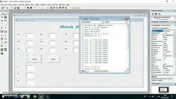 Tutorial Metode Eliminasi Gauss pada Visual Basic 6.0
