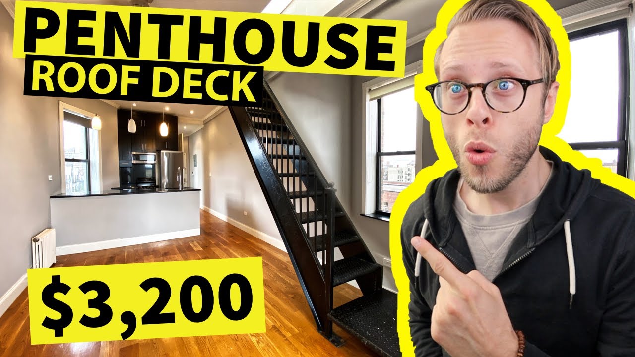 SEE a $3200 Penthouse with Private ROOF TOP | NYC Apartment Tour