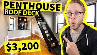 SEE a $3200 Penthouse with Private ROOF TOP | NYC Apartment Tour