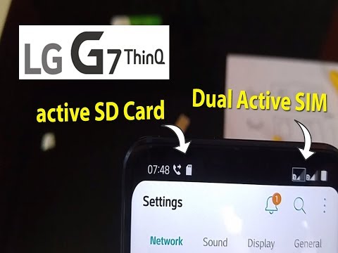 LG G7 ThinQ Dual Active Sim and active SD card  - maximized hybrid tray