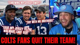 INDIANAPOLIS COLTS FANS QUIT TEAM AFTER 26-20 LOSS VS TITANS IN WEEK 6! 🤣 | Titan Anderson Reaction!