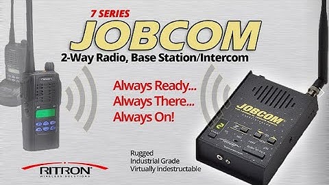 The Ritron Series 7JOBCOM 2-Way Radio, Base Station/Intercom