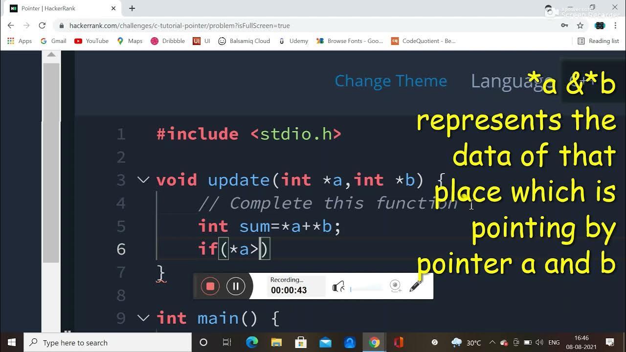 Pointer Hackerrank solutin in C++ Hackerrank C++ programming