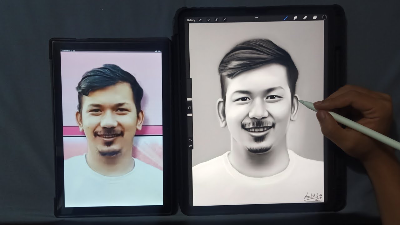 4k dai ko Digital art ️ IPad pro Procreate Portrait painting ...