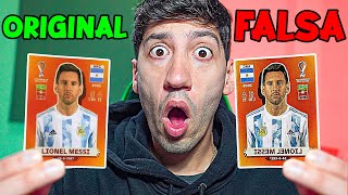 CUIDADO!!! GASTE DINERO EN FIGURITAS FALSAS DE MESSI ! ÁLBUM MUNDIAL DE QATAR !