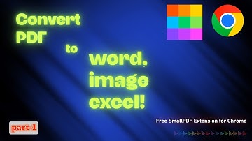 Convert PDF to Word, Image, Excel