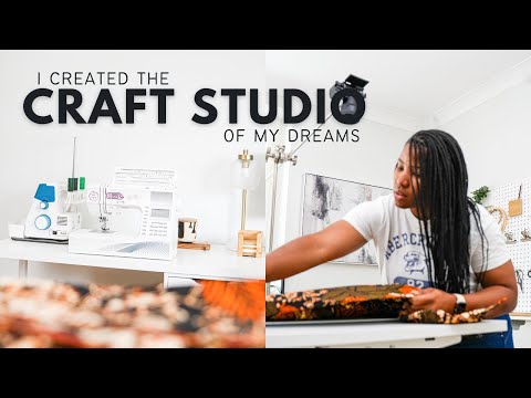 Productive and Functional Home Craft/Sewing Room Setup and tour
