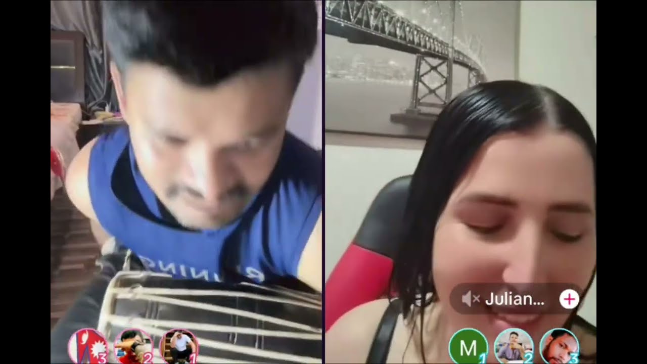 Rooben khadka and Juliana nepali Tiktok Live video🔥🤣 जुलियानालाई देखेर रोबिन भुतुक्कै