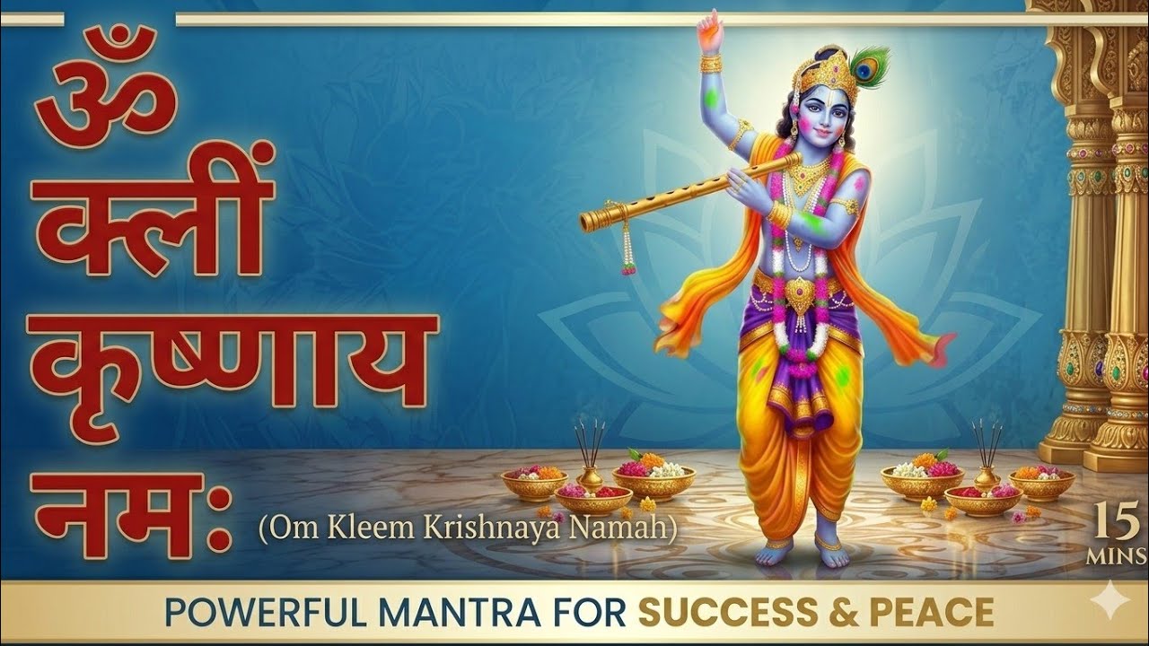 Krishna Beej Mantra | Peace | Wealth | Prosperity // Om Kleem Krishnaya Namaha