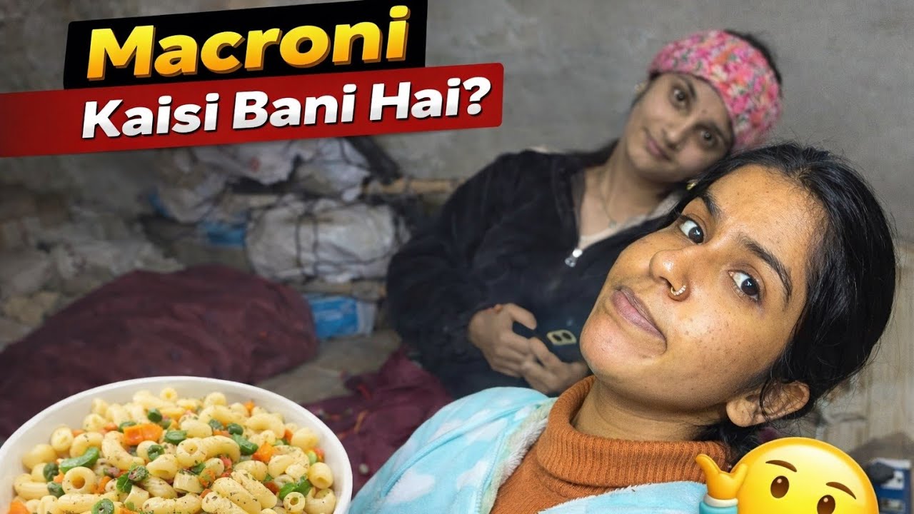 Aaj macroni bnai🥰jo ki bhut tasty hori thi 🤤
