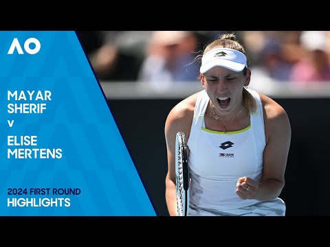 Mayar sherif v elise mertens highlights | australian open 2024 first round