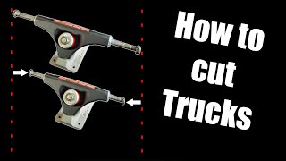 Modernizing old cast Ronin Trucks  Hanger Chop and Paint  DIY Guide