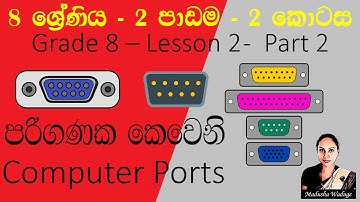 Grade 8 ICT Reading book 2nd lesson discussion  part 2 (Computer Ports)