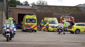 Serious accident at grass drying facility at the Drie Tolhekken Oosterwolde