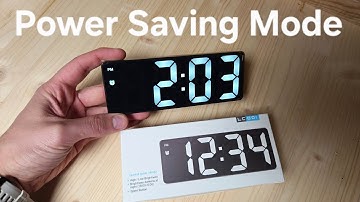 Can you Turn OFF Power Saving Mode- LED Digital Clock With Alarm ,Large Mirror Display GH0712L LC001