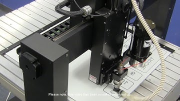 Making reversed engraved signs on a Vision 2525 CNC Router