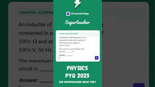 Dreambridge Superteacher | JEE Question of the Week – 25 #shorts