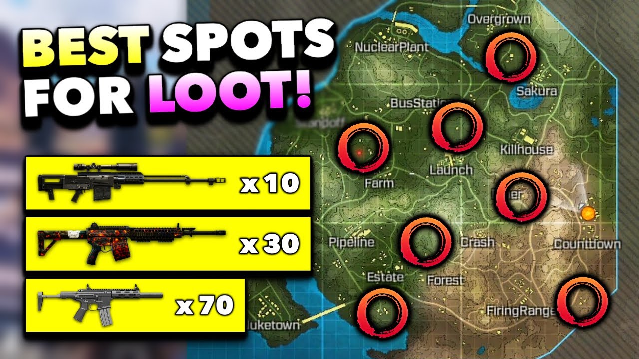 Call of Duty Mobile BEST Loot Spots!! (Battle Royale Tips and Tricks) - 