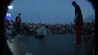 TOP 9 vs RUFFNECK ATTACK (FOOTWORK BATTLE/YALTA SUMMER JAM 2008)