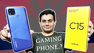 Realme C15 UNBOXING and REVIEW  6000 mAh  18W Fast Charging️ Best in Budget   क़तई ज़हर