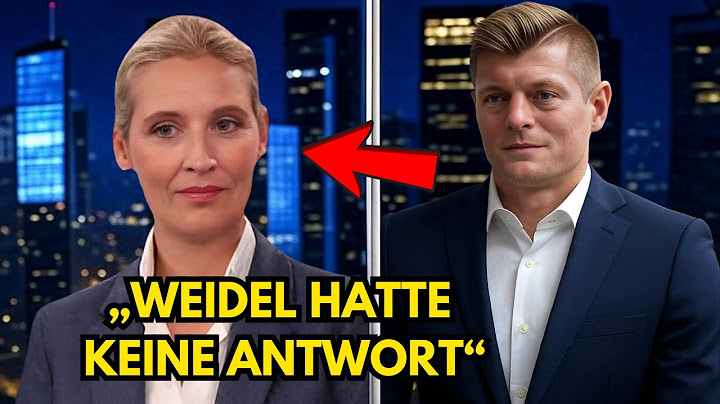 Toni Kroos interrupts Weidel's speech – and silences all of Germany