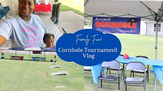 *NEW* Family Cornhole Tournament Vlog!| How to prep for a family event!