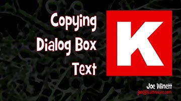 Copying Dialog Box Text in Windows