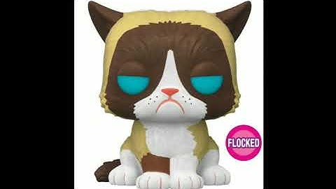 Grumpy Cat Flocked FUNKO - may his Legacy -LIVE ON!