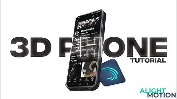 Alight Motion Basics - 3D Mobile Phone | Object | Easy Tutorial - Simple | Free Preset !