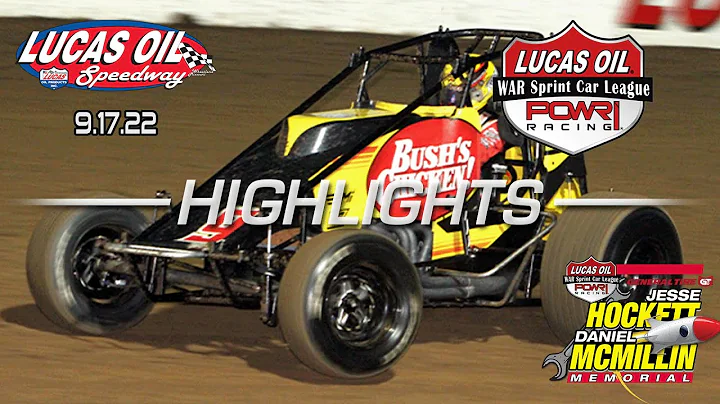 9.17.22 Lucas Oil POWRi WAR Sprint Car League High...