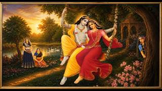 Eternal Love of Radha Krishna at Sunset 🌅 | 8K Devotional Art screenshot 3