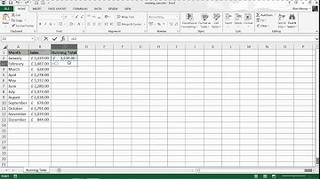 Create a Cumulative Total for Year to Date