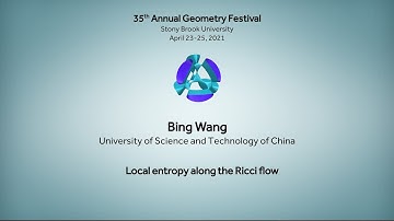 Local entropy along the Ricci flow - Bing Wang