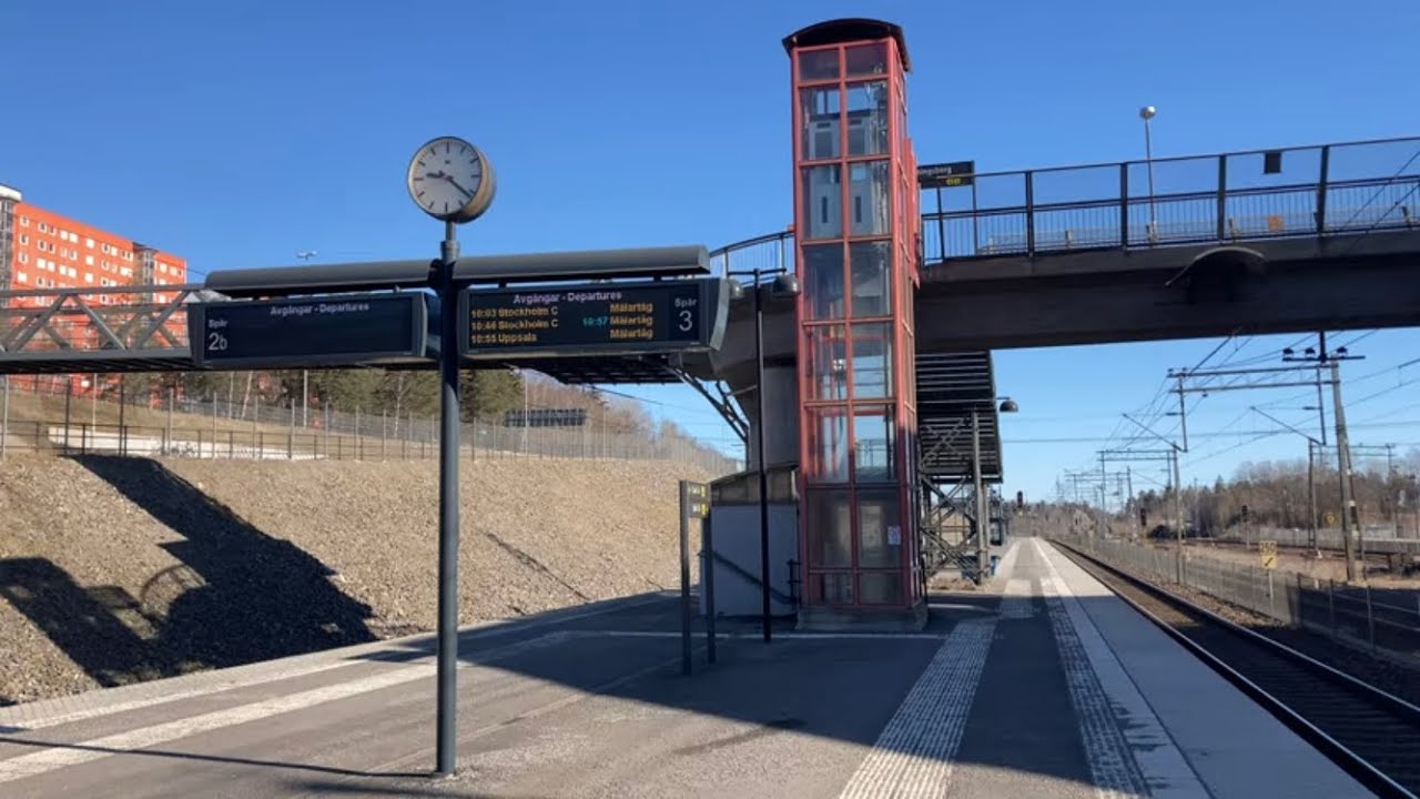 2018 ALT MRL Traction Elevator @ Flemingsberg Railwaystation, Huddinge, Sweden.