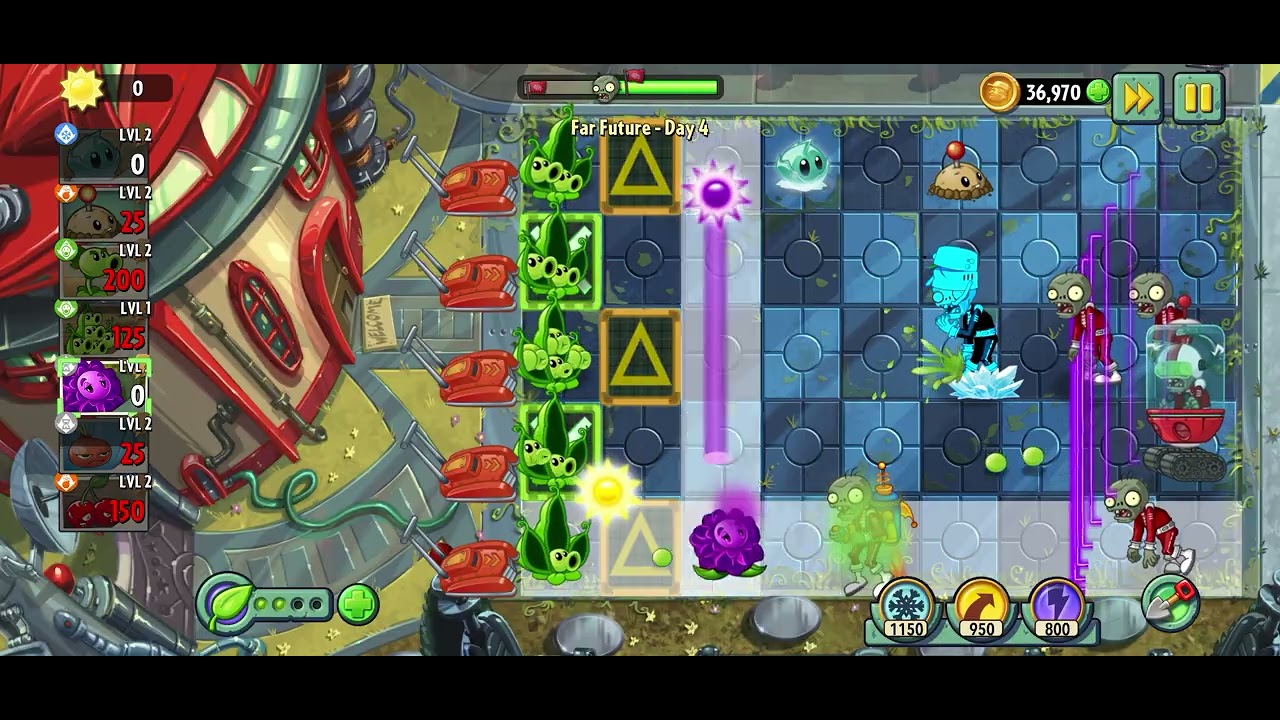 Plants vs Zombies 2 - Far Future - Day 4 - 2026 Gameplay - YouTube