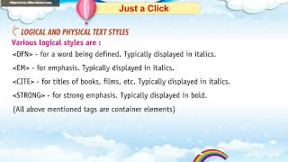 Introduction To HTML Class   6 Chapter   6 Part  3