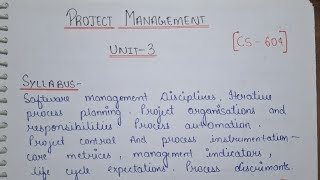 Unit-3 of Project Management ✅ | One Shot | Covered All Important Topics | RGPV | Btech 3rd year |