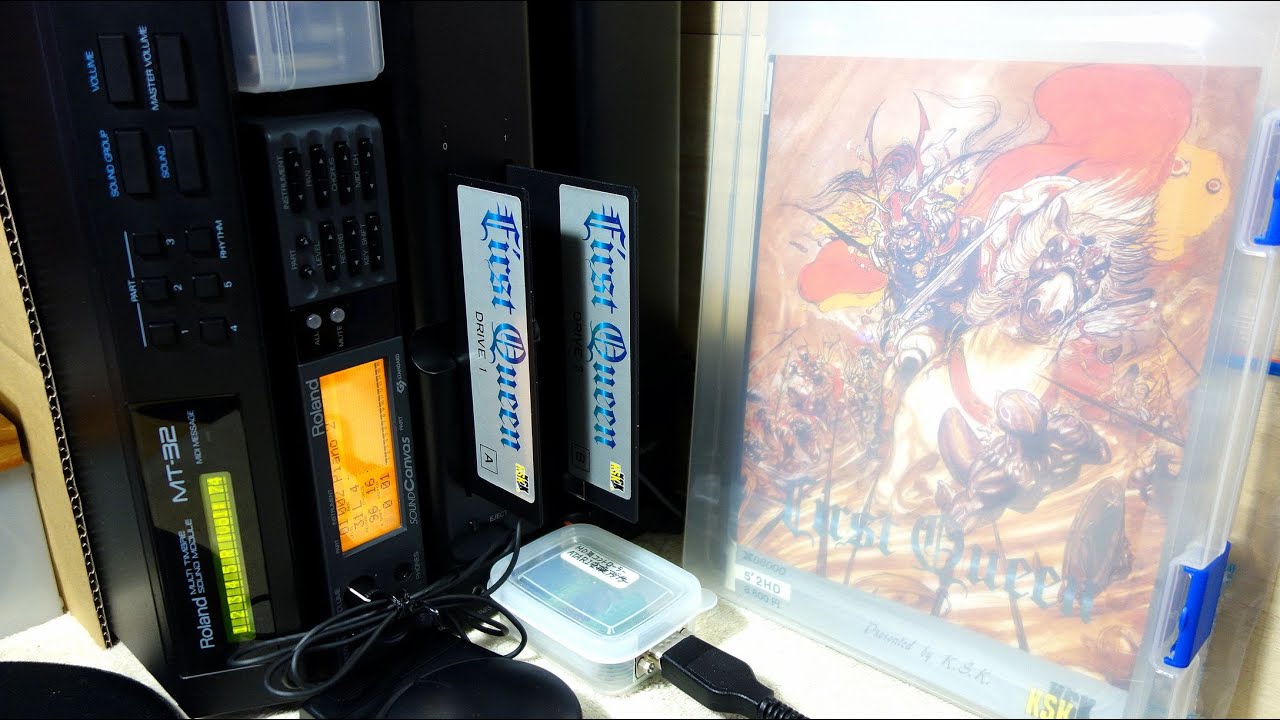 X68000でゲーム宅飲み】「ファーストクイーン オルニック戦記」【昨日