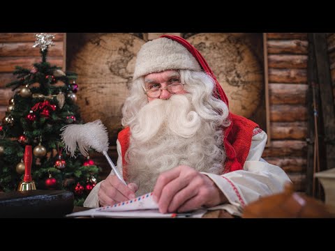 Message du Père Noël de la Laponie Finlande, Rovaniemi: Papa Noël pour les enfants Santa Claus PNP