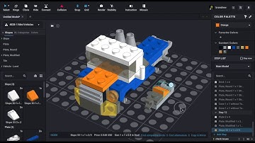 LEGO 4838 - Mini Vehicles (Model B) - Building in Bricklink Studio