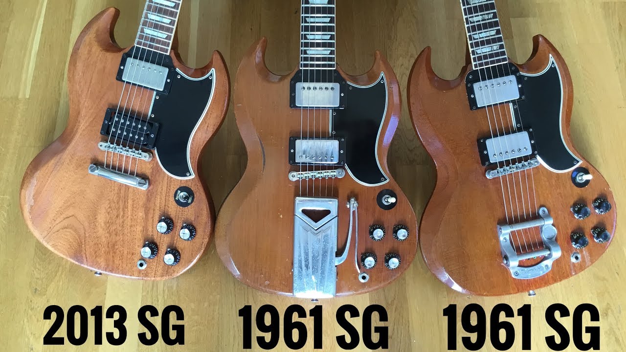 How does a CUSTOM SHOP Gibson SG compare to the 1961 ORIGINAL? - YouTube