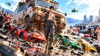 Everyone laughed at the mechanic for bringing a junker, but one hit of the gas and he destroyed a...