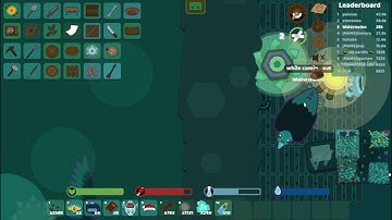 Starve.io - How to put emerald machine at right side of desert in ocean