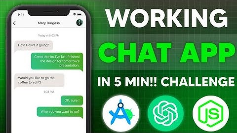I Created A Real Time Chating Application In Android Studio Using ChatGPT In 5 Min!! (Challenge)
