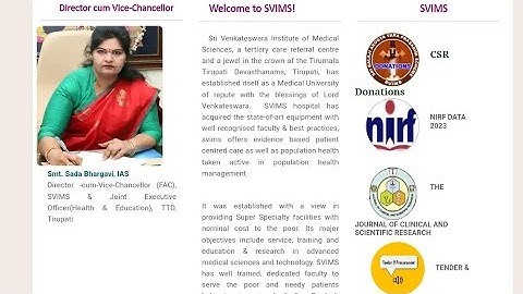 SVIMS (TTD )ADMISSIONS 2023-24 Online application process