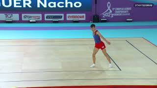 Nacho Viguer ( ES) 13th European Aerobic Championships Antalya 2023(Junior 2nd Place)