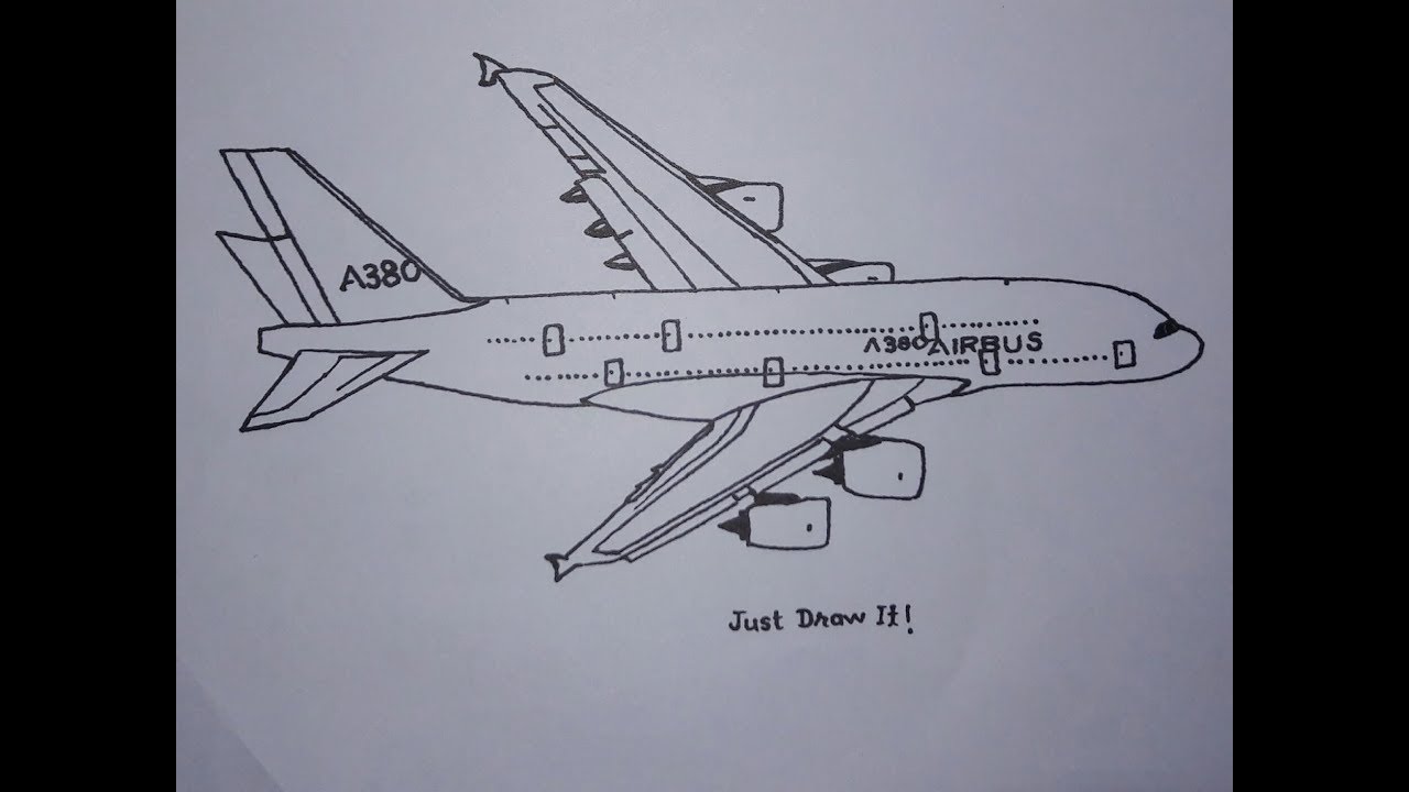 19 Sample Easy sketch drawings airplane for Pencil Drawing Ideas